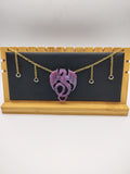 Collier Dragon en résine époxy fait main – Bijou fantasy artisanal