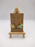 Boucles d’oreilles Papillon en résine époxy faites main – Bijou féerique artisanal