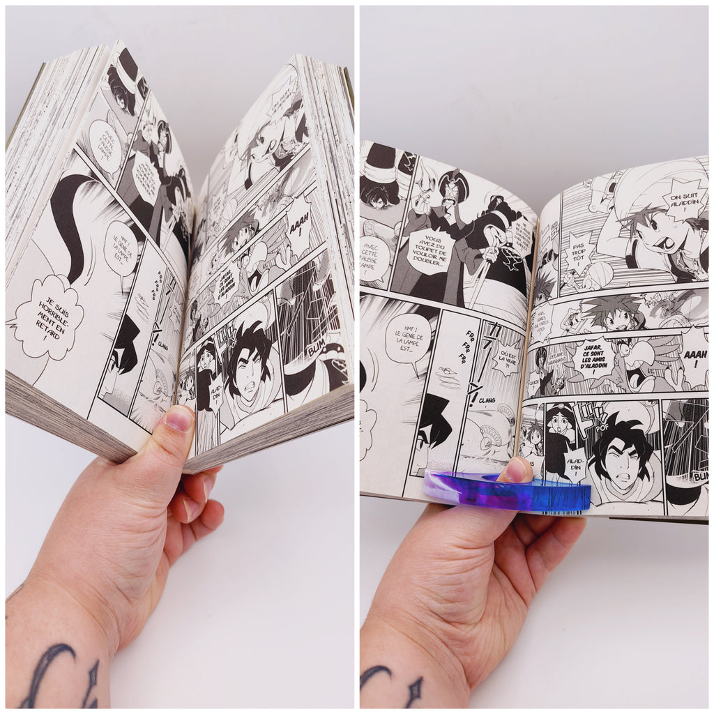 Bague de lecture en résine époxy fait main – Accessoire de lecture confortable et élégant