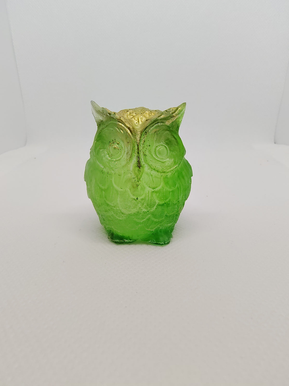 Hibou en Résine Époxy – Figurine Décorative Artisanale