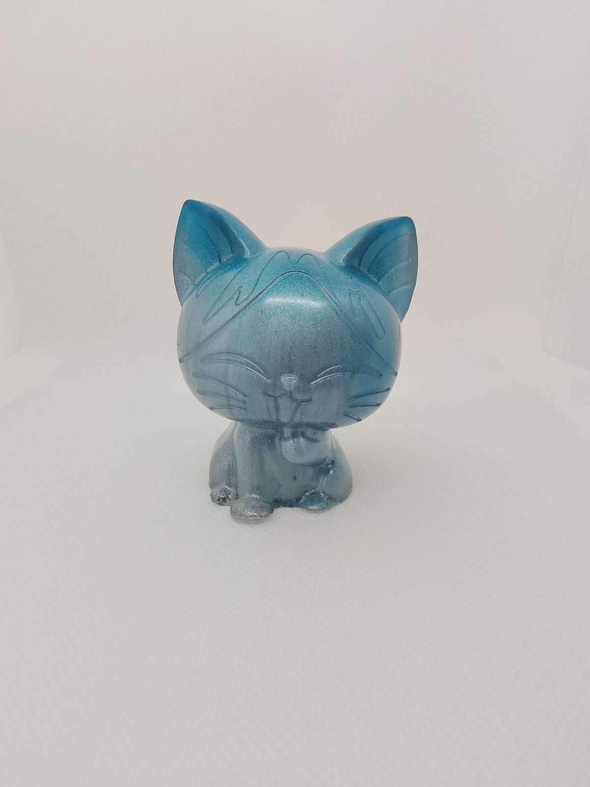 Chat en Résine Époxy – Figurine Décorative Artisanale