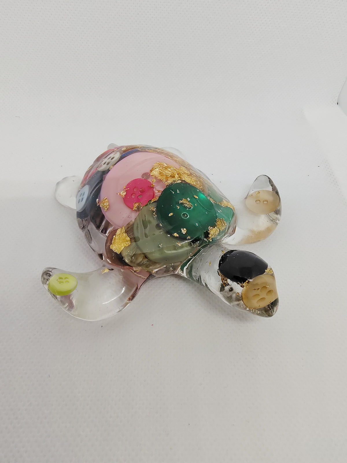 Tortue en Résine Époxy – Figurine Décorative Artisanale