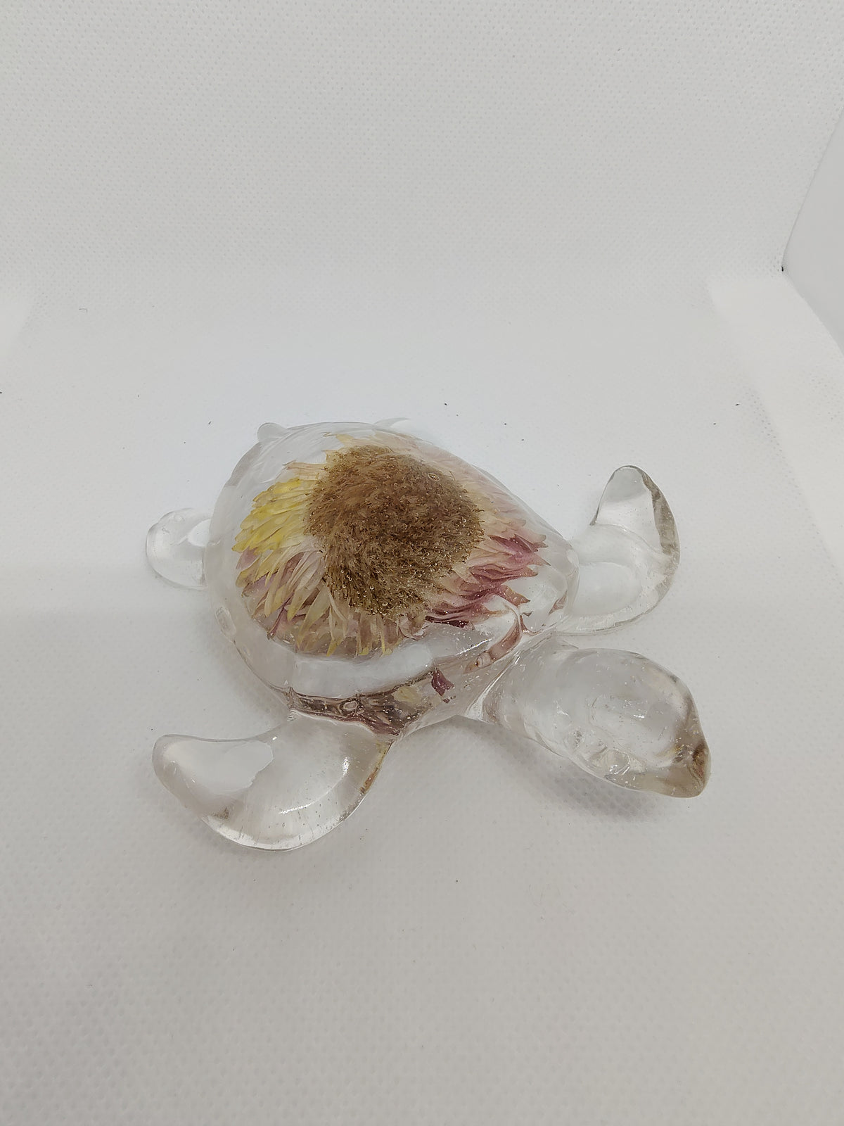 Tortue en Résine Époxy – Figurine Décorative Artisanale