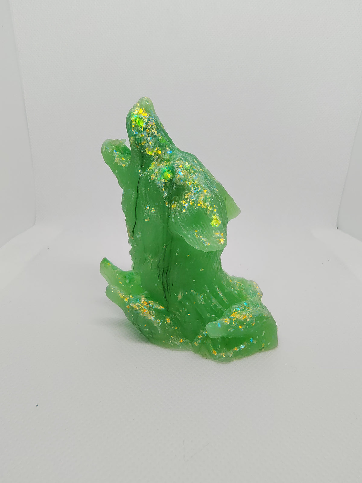 Loup en Résine Époxy – Figurine Décorative Artisanale