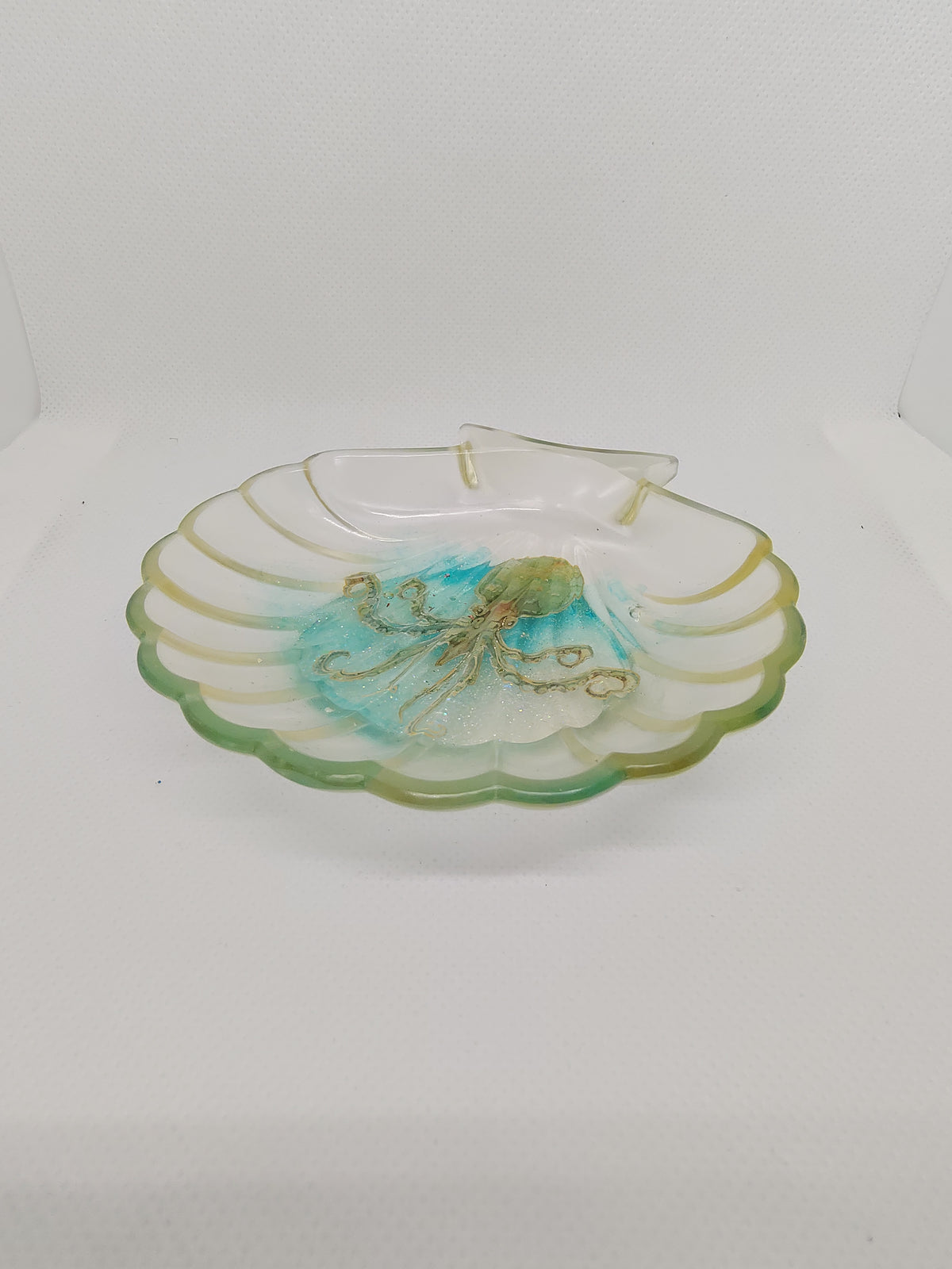 Vide-Poche Coquillage en Résine Époxy – Décoration Artisanale