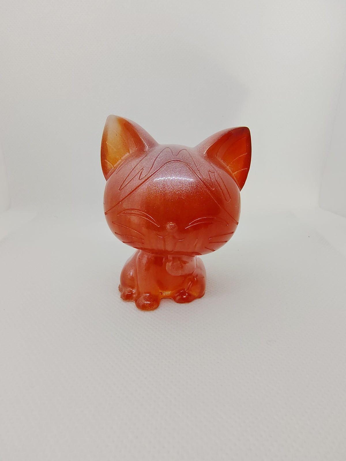 Chat en Résine Époxy – Figurine Décorative Artisanale
