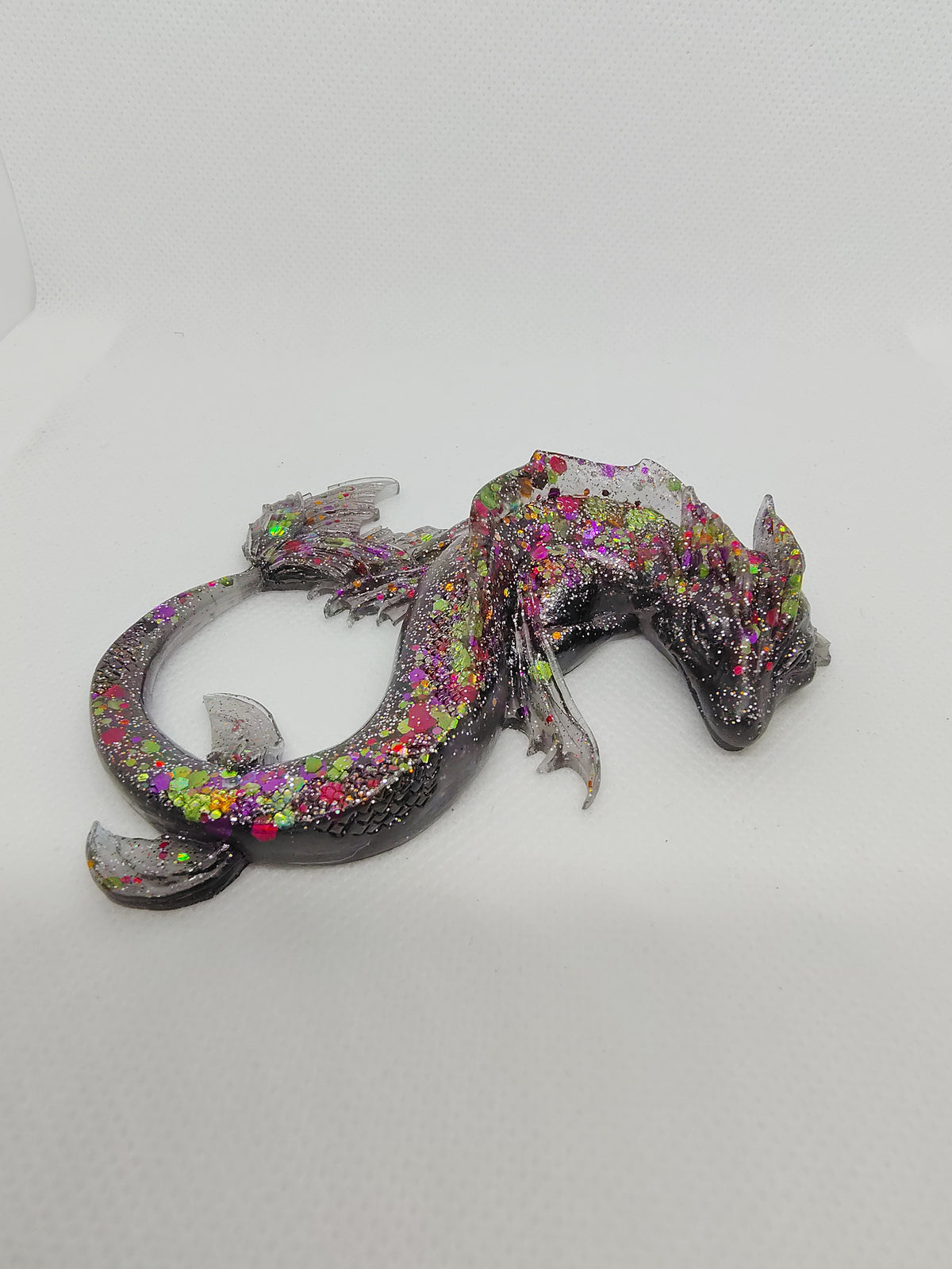 Dragon en Résine Époxy – Figurine Décorative Fantastique artisanale