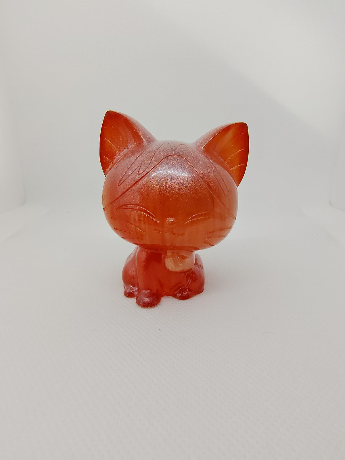 Chat en Résine Époxy – Figurine Décorative Artisanale