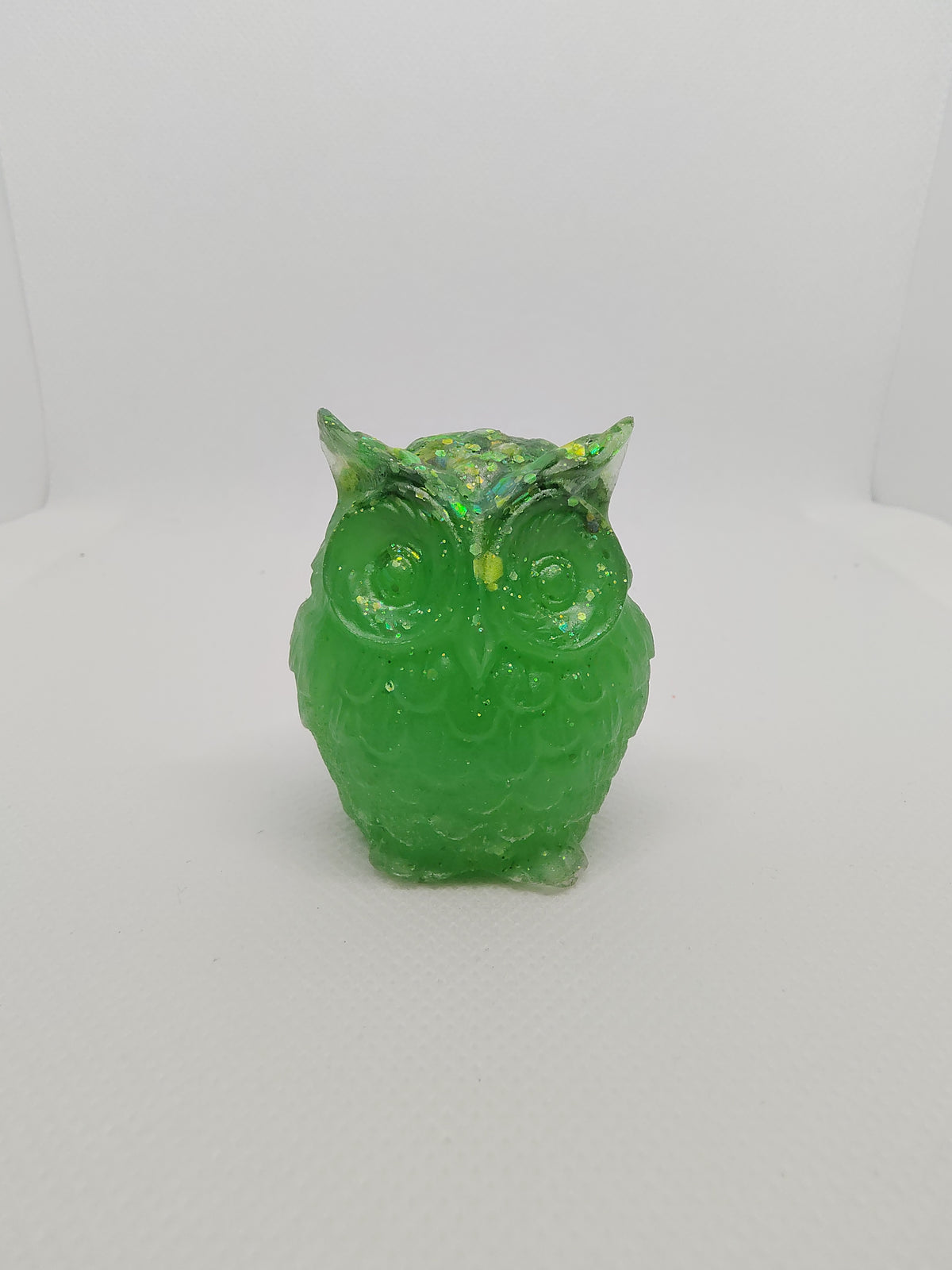 Hibou en Résine Époxy – Figurine Décorative Artisanale
