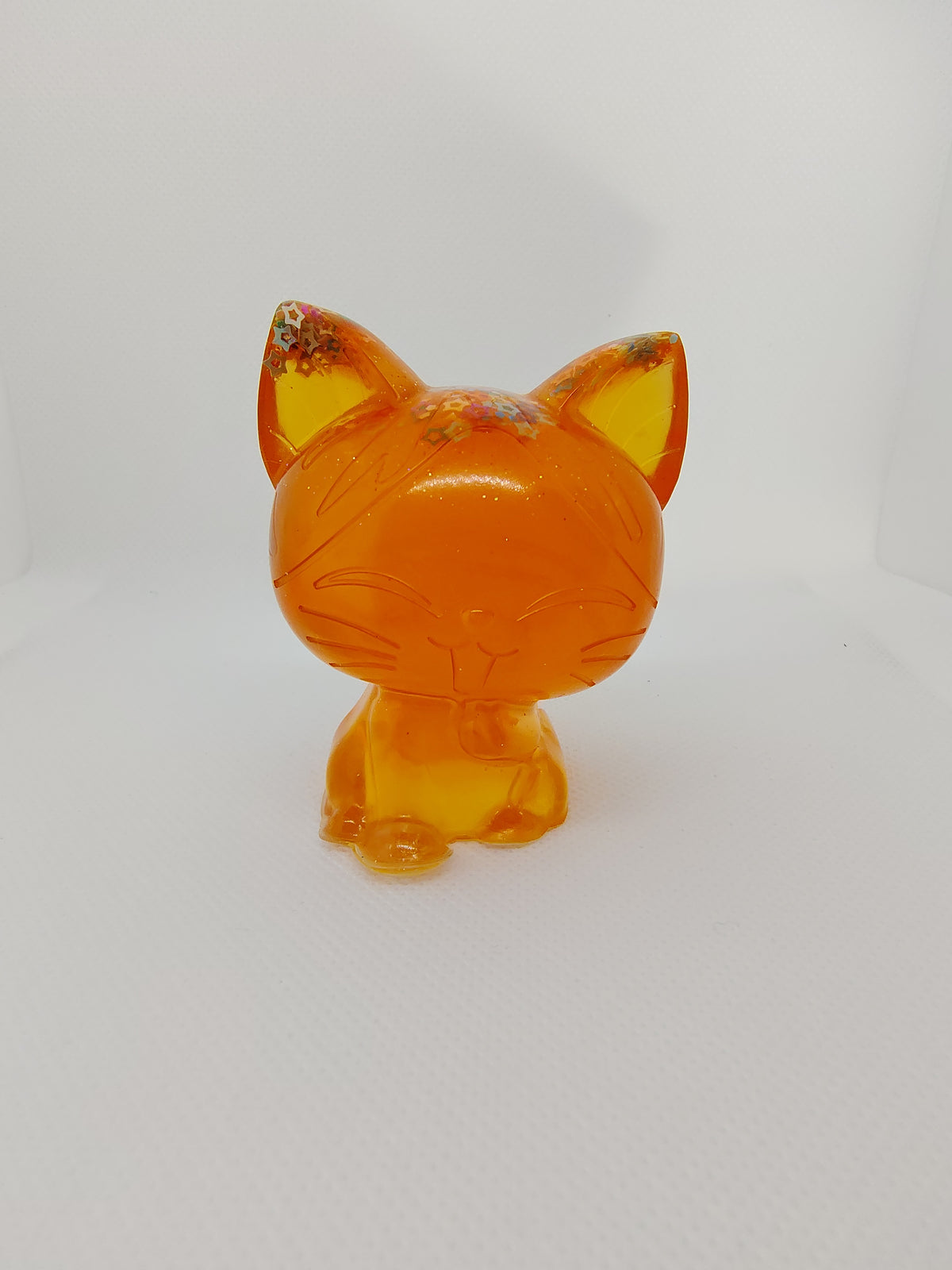 Chat en Résine Époxy – Figurine Décorative Artisanale