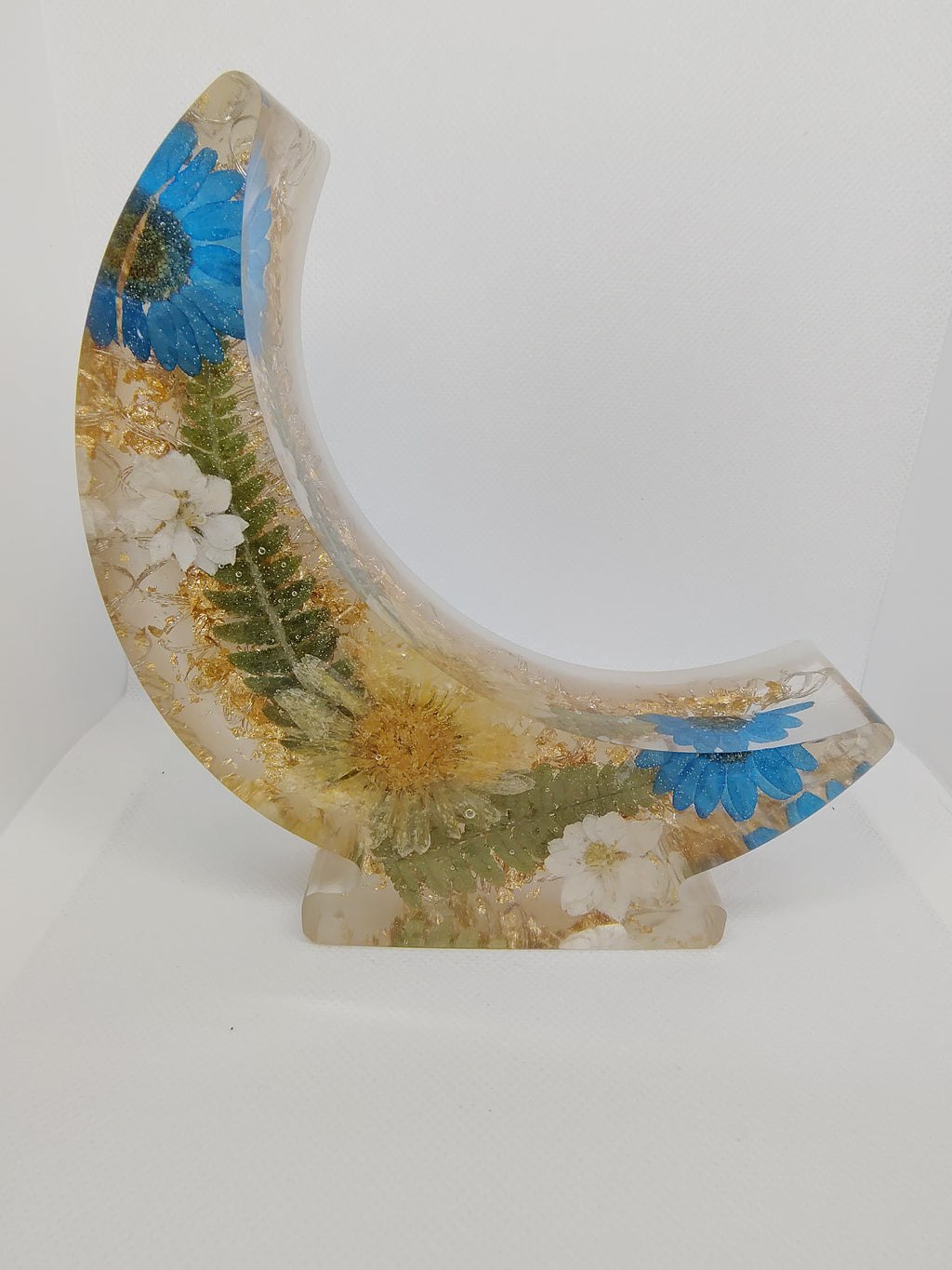 Veilleuse Lune en Résine Époxy – Décoration Artisanale