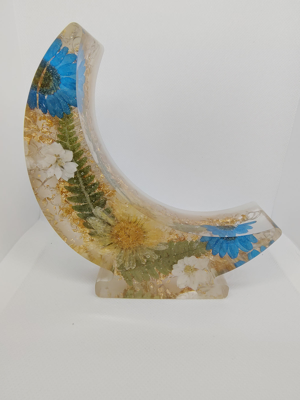 Veilleuse Lune en Résine Époxy – Décoration Artisanale