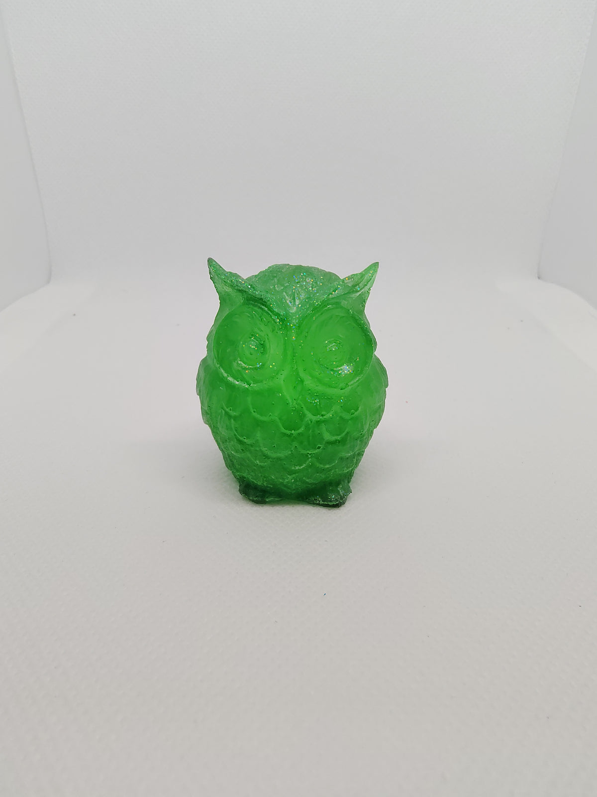 Hibou en Résine Époxy – Figurine Décorative Artisanale