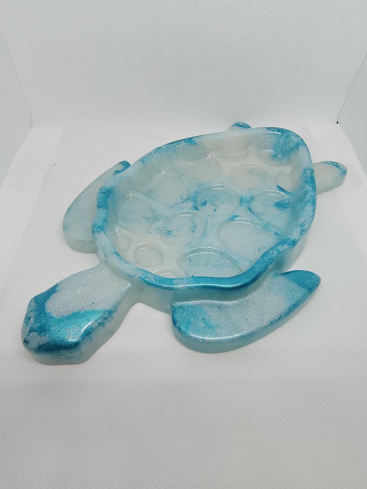 Vide-Poche Tortue en Résine Époxy – Décoration Artisanale