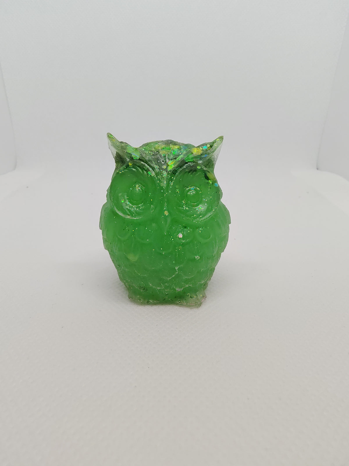 Hibou en Résine Époxy – Figurine Décorative Artisanale