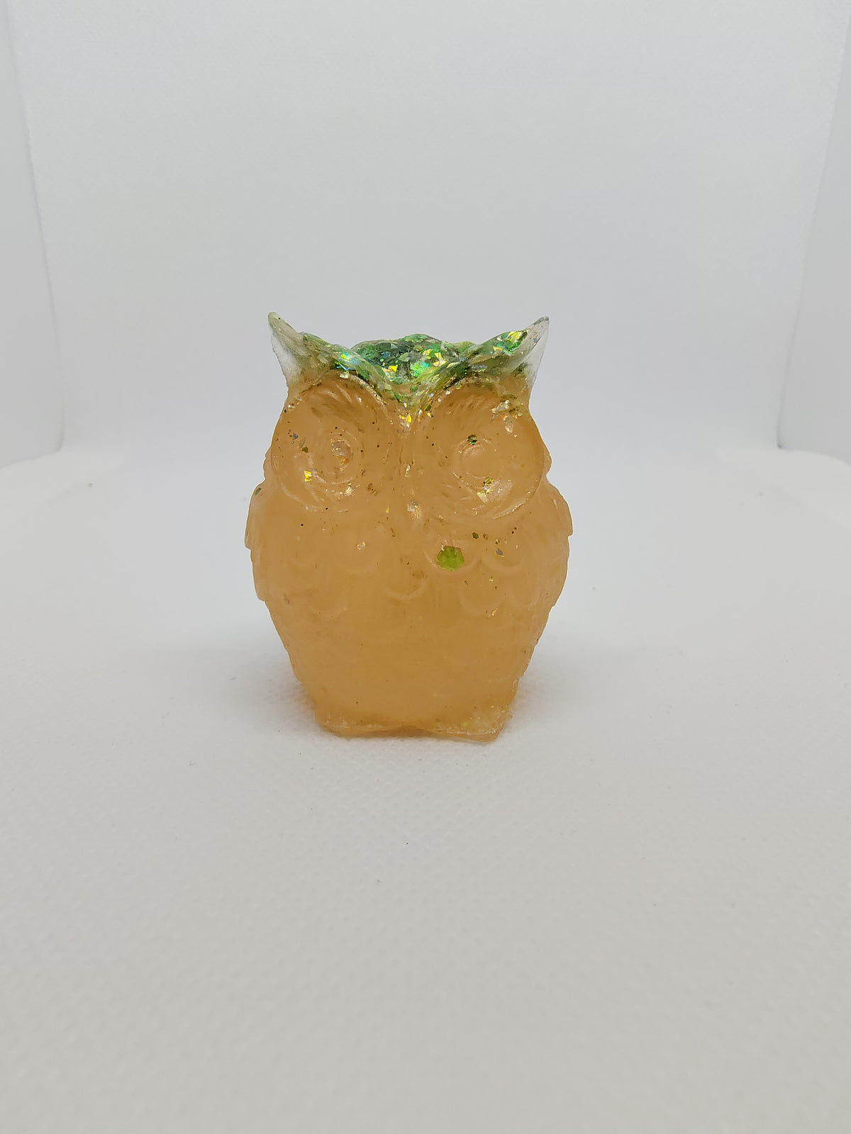 Hibou en Résine Époxy – Figurine Décorative Artisanale