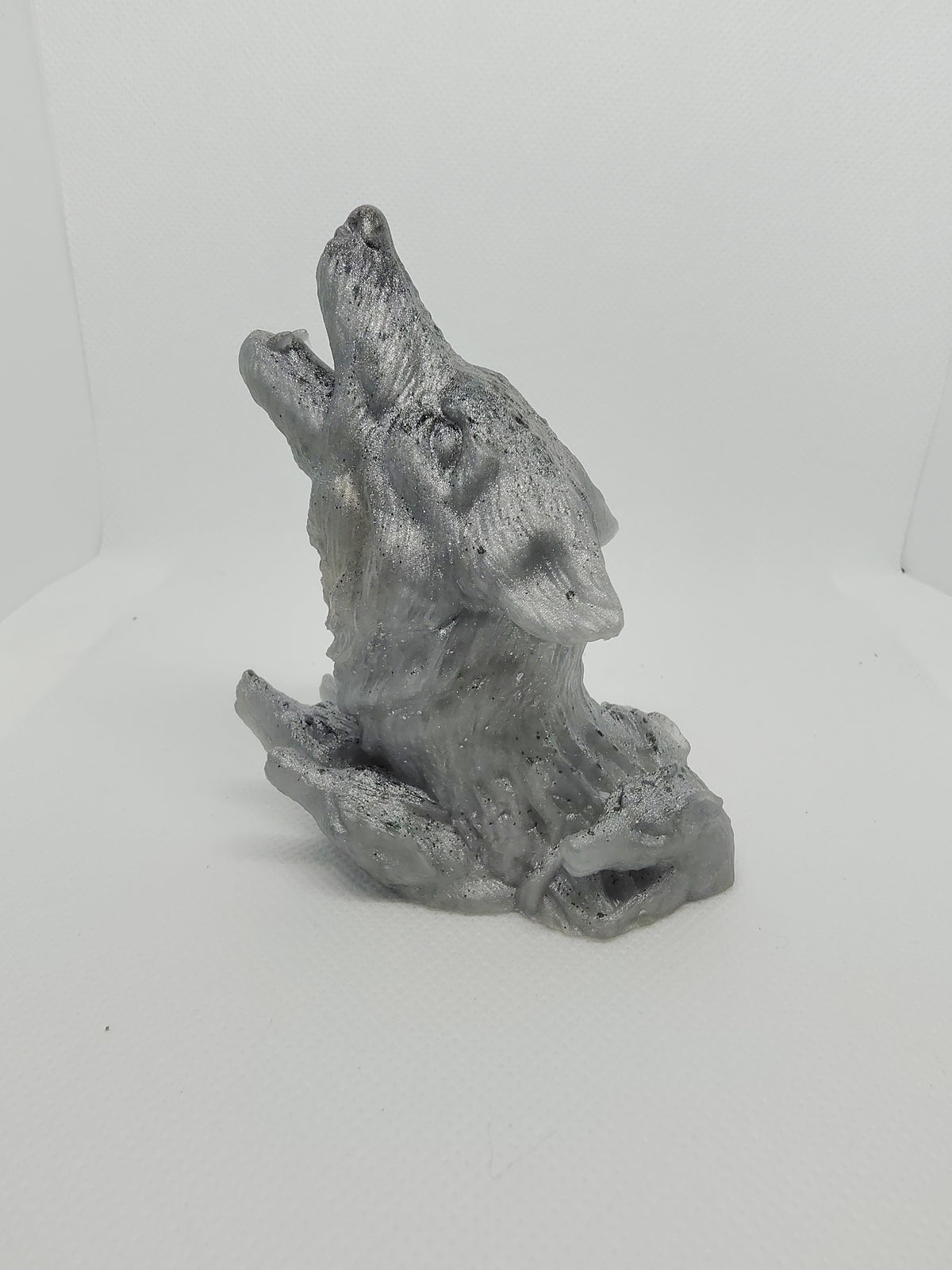 Loup en Résine Époxy – Figurine Décorative Artisanale