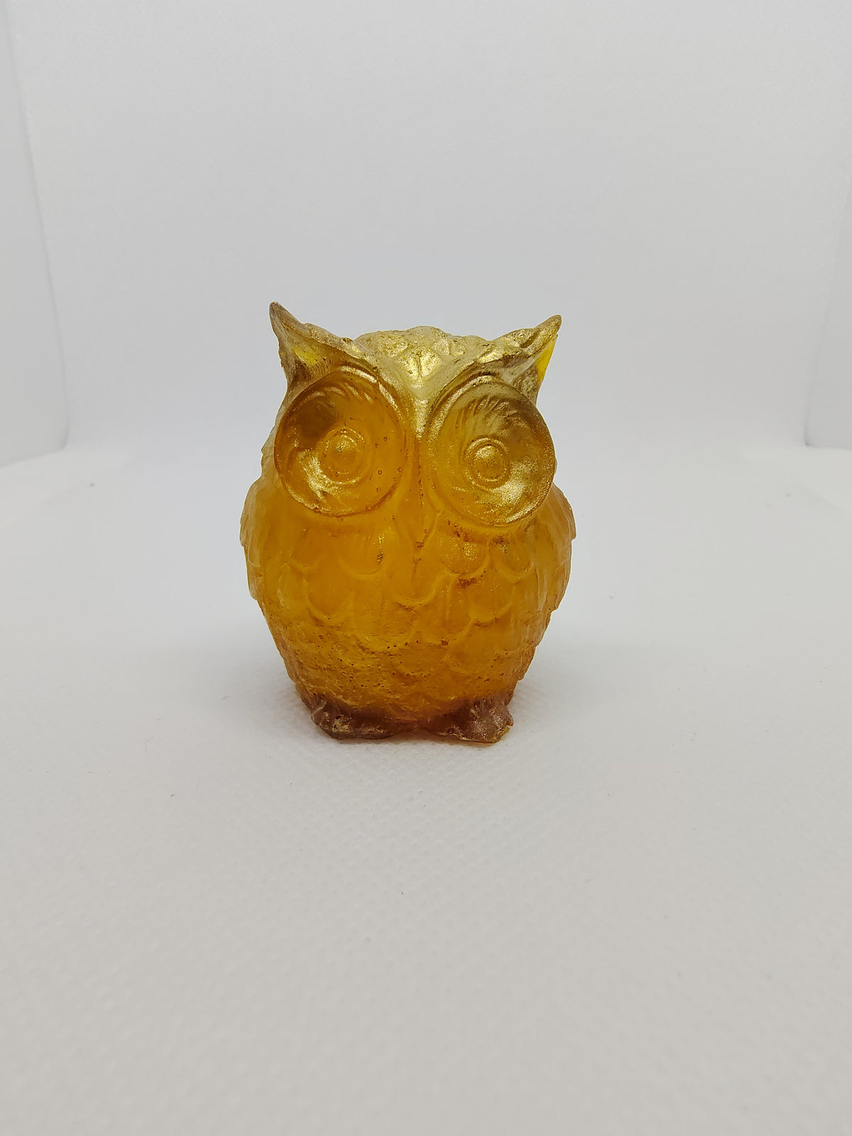 Hibou en Résine Époxy – Figurine Décorative Artisanale