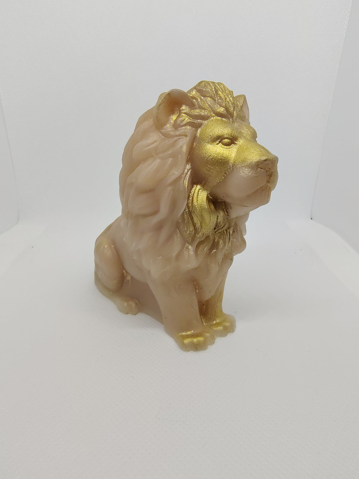 Lion en Résine Époxy – Figurine Décorative Artisanale