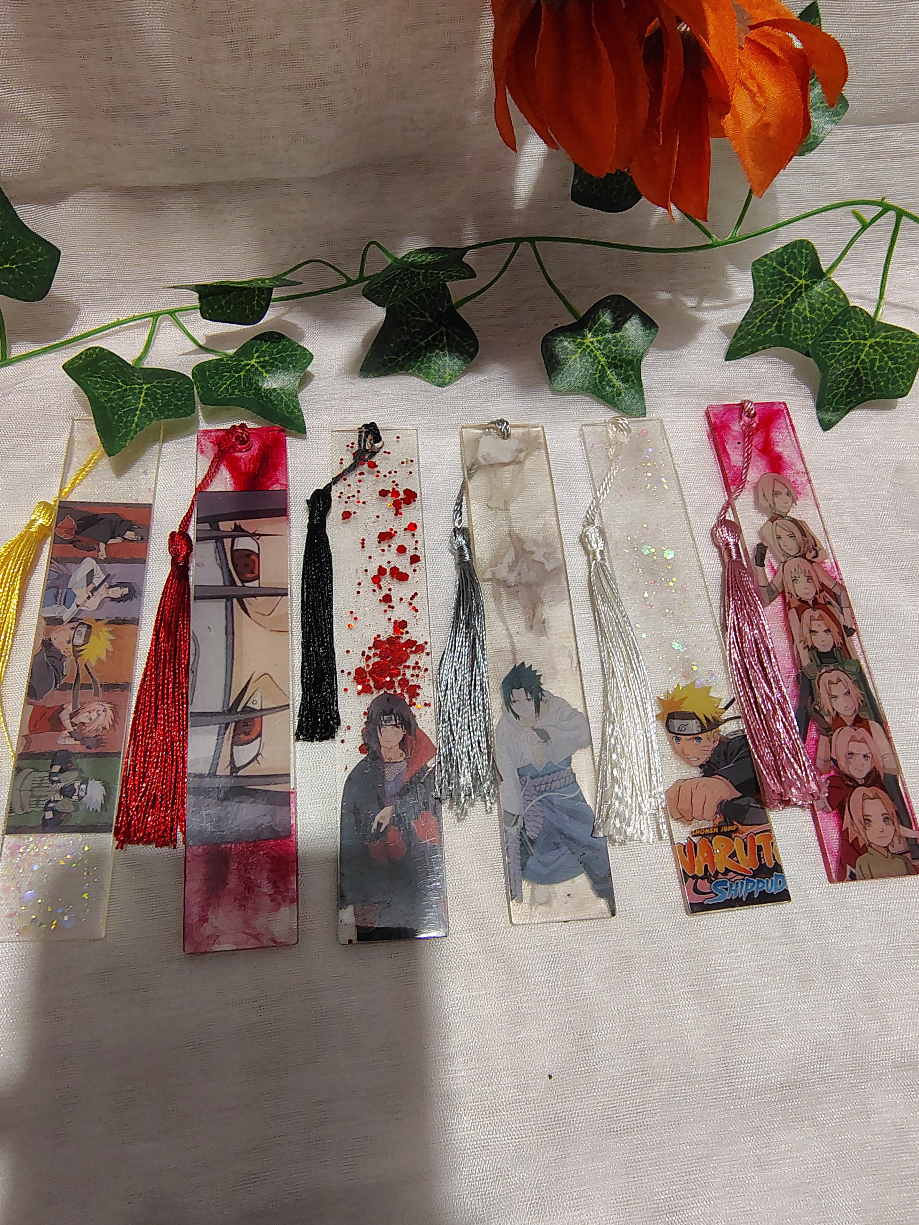 Marque-pages Manga / Anime en Résine Époxy Fait Main – Accessoire de Lecture Geek