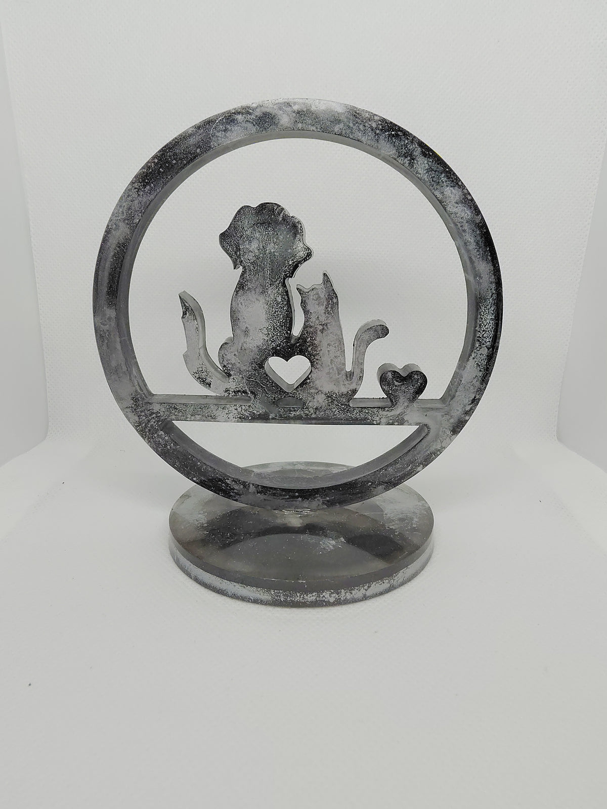 Chien et chat en Résine Époxy – Décoration Artisanale