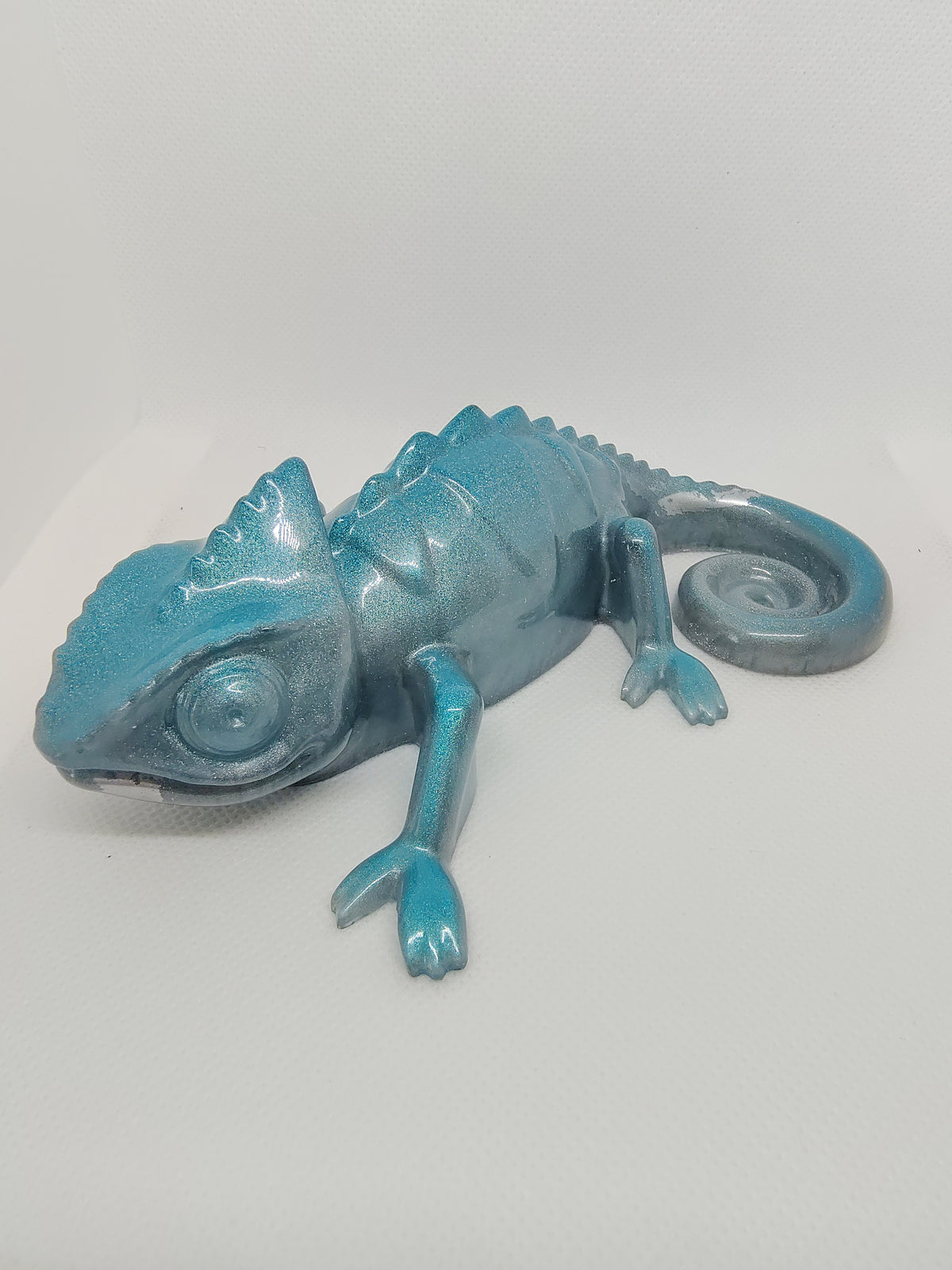 Caméléon en Résine Époxy – Figurine Décorative Artisanale