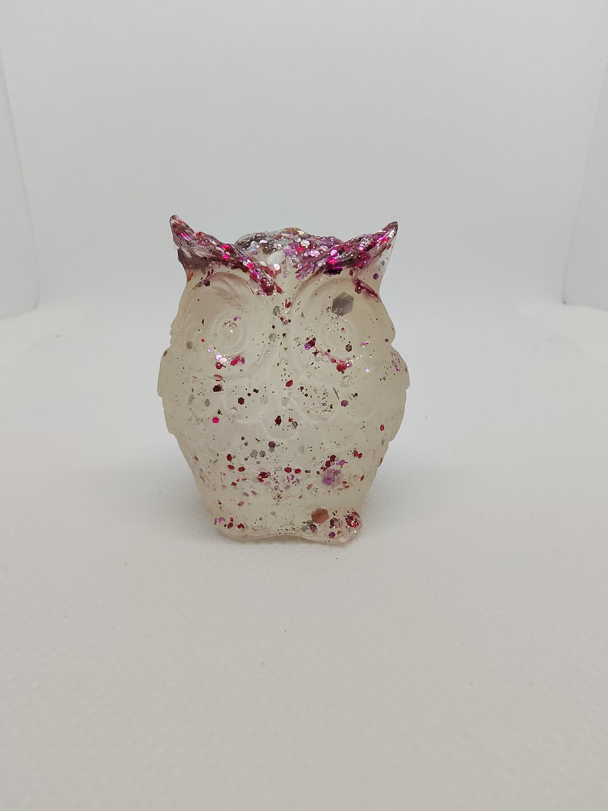 Hibou en Résine Époxy – Figurine Décorative Artisanale
