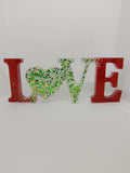 Décoration LOVE en Résine Époxy – Création Artisanale