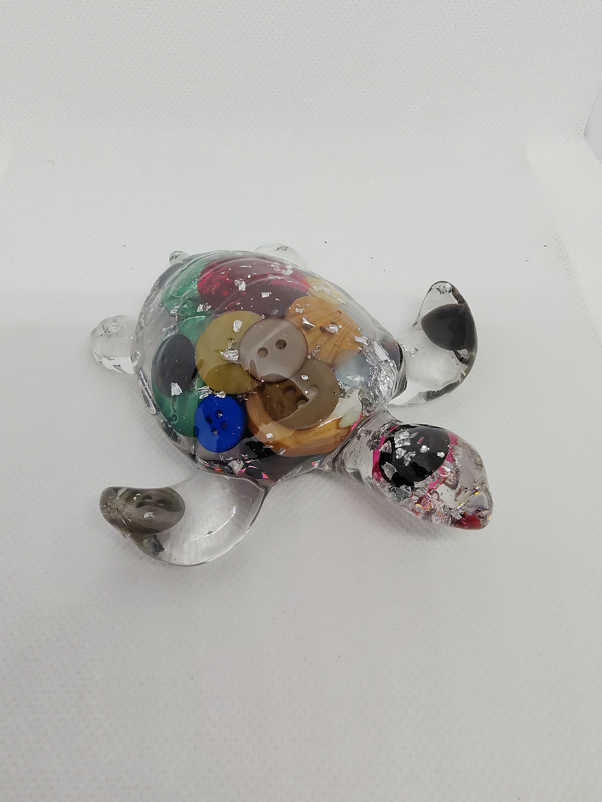 Tortue en Résine Époxy – Figurine Décorative Artisanale