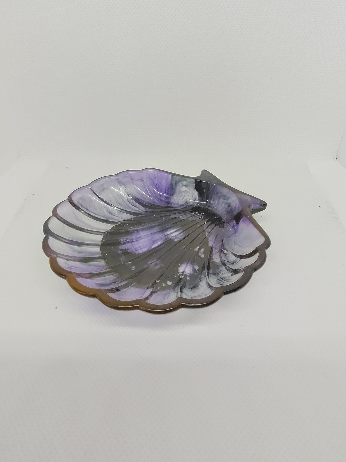 Vide-Poche Coquillage en Résine Époxy – Décoration Artisanale
