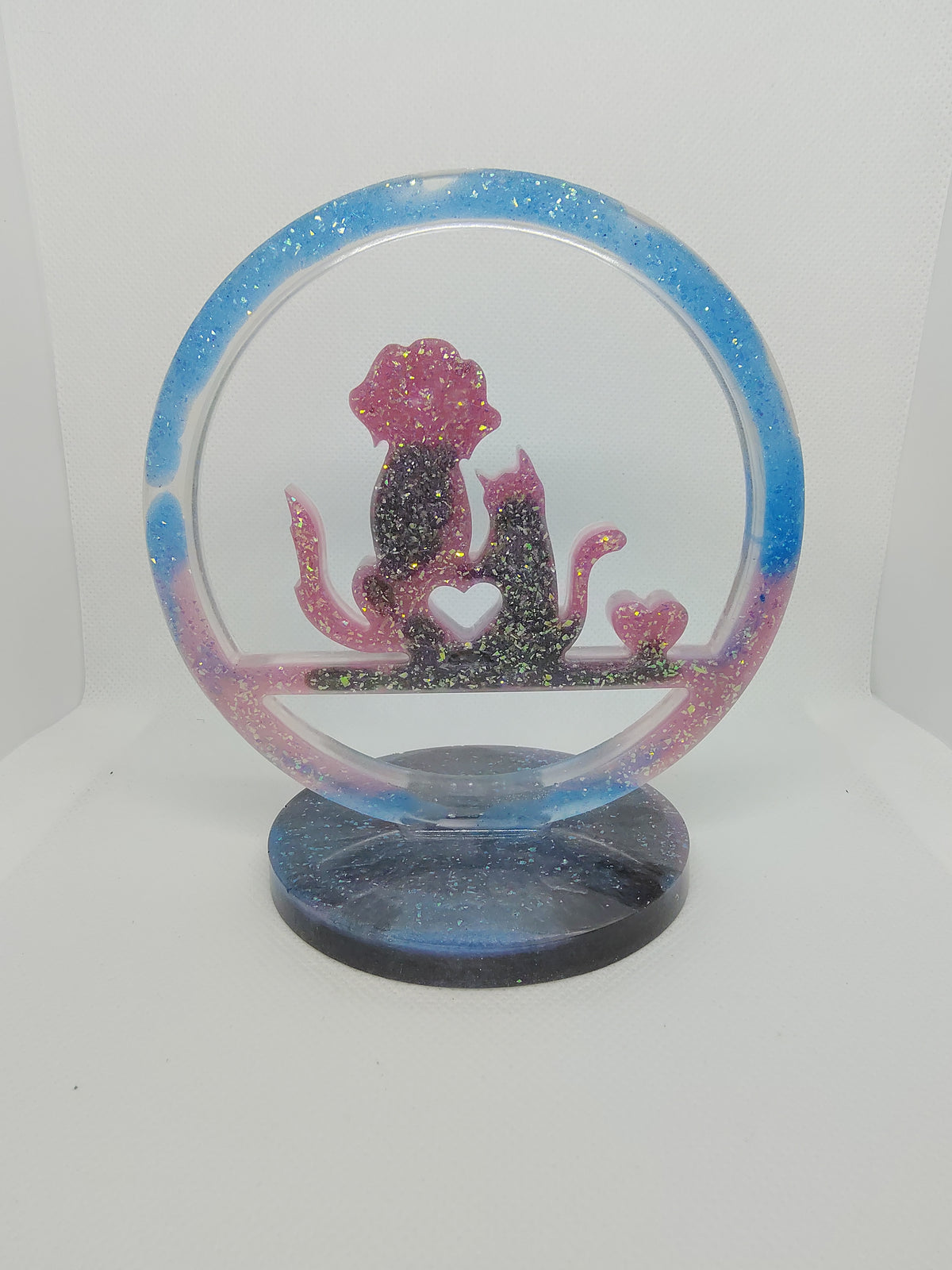 Chien et chat en Résine Époxy – Décoration Artisanale