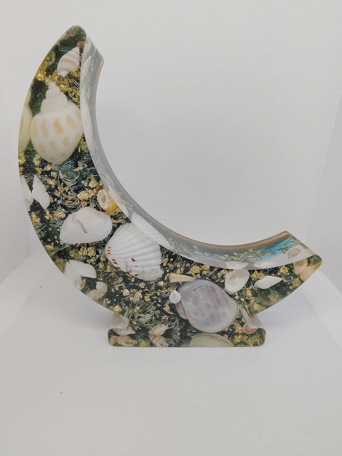 Veilleuse Lune en Résine Époxy – Décoration Artisanale
