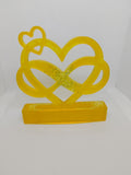 Décoration LOVE coeur en Résine Époxy – Création Artisanale
