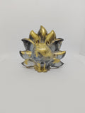 Kitsune en Résine Époxy – Figurine Décorative Japonaise artisanale