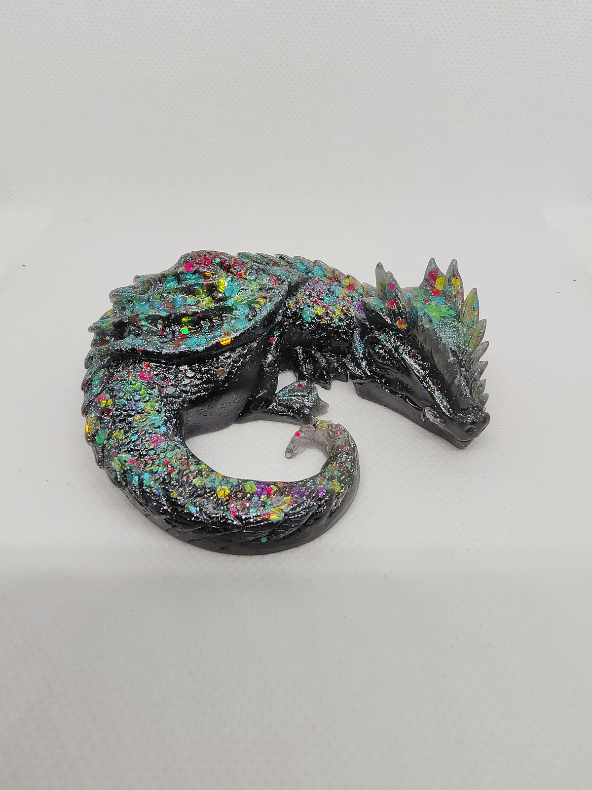 Dragon en Résine Époxy – Figurine Décorative Fantastique artisanale