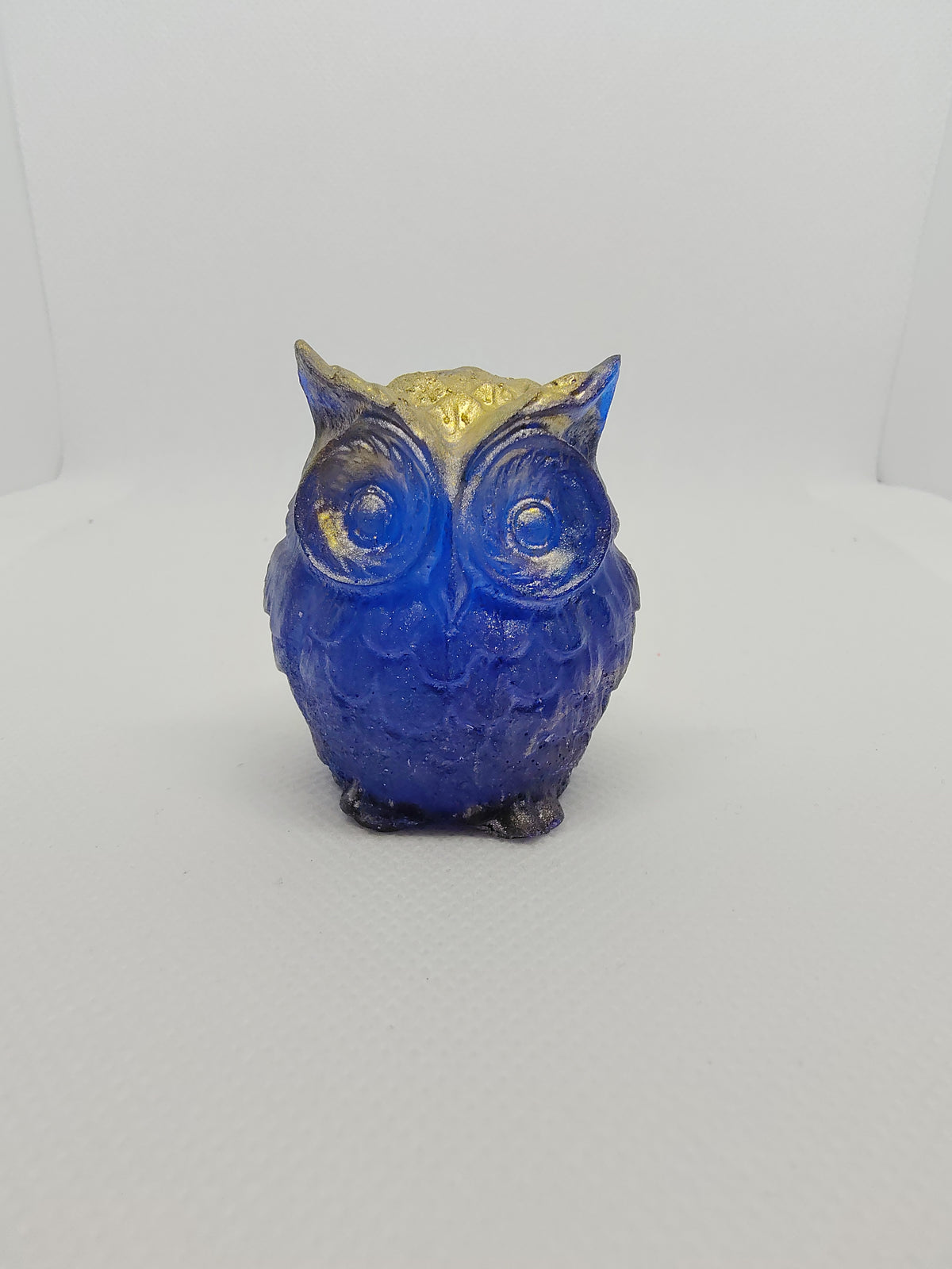 Hibou en Résine Époxy – Figurine Décorative Artisanale