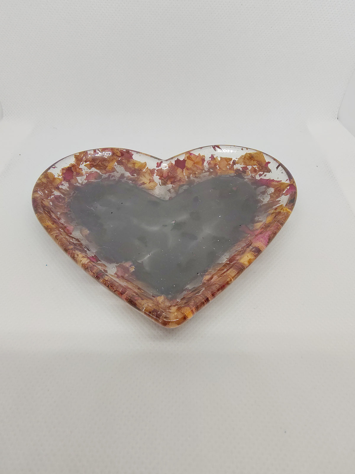 Vide-Poche coeur en Résine Époxy – Décoration Artisanale
