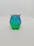 Hibou en Résine Époxy – Figurine Décorative Artisanale