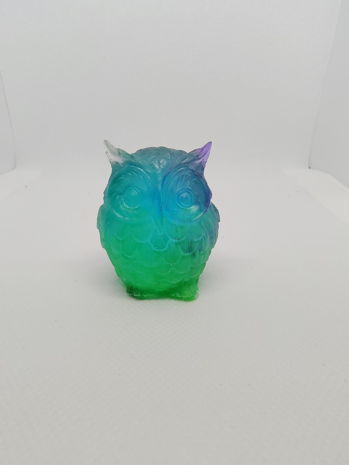 Hibou en Résine Époxy – Figurine Décorative Artisanale