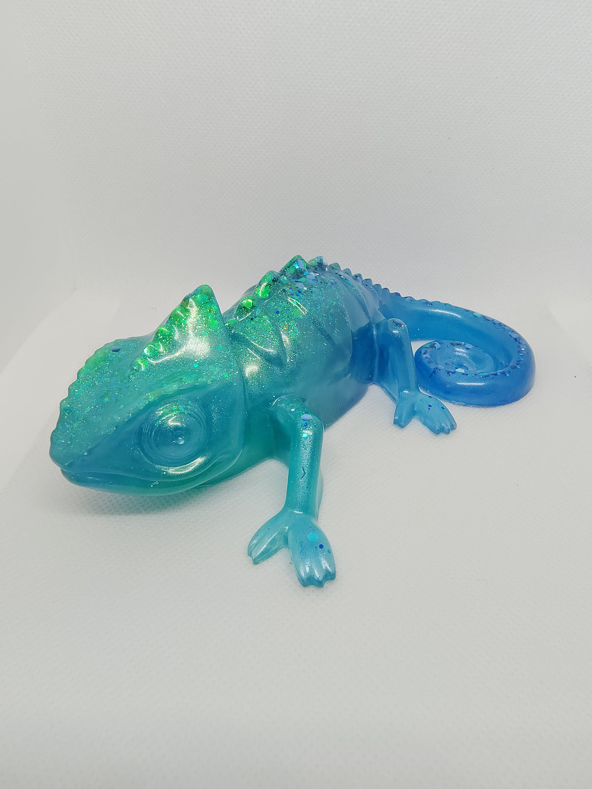 Caméléon en Résine Époxy – Figurine Décorative Artisanale