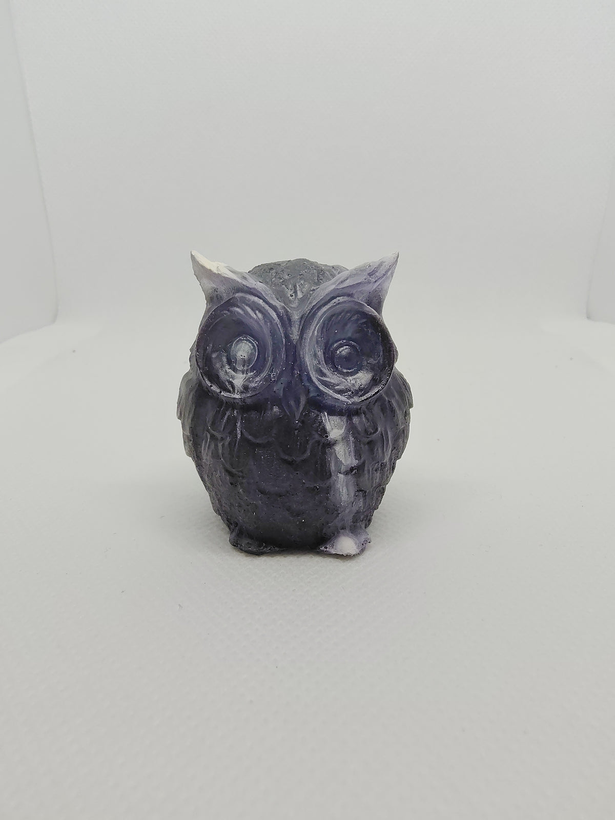 Hibou en Résine Époxy – Figurine Décorative Artisanale