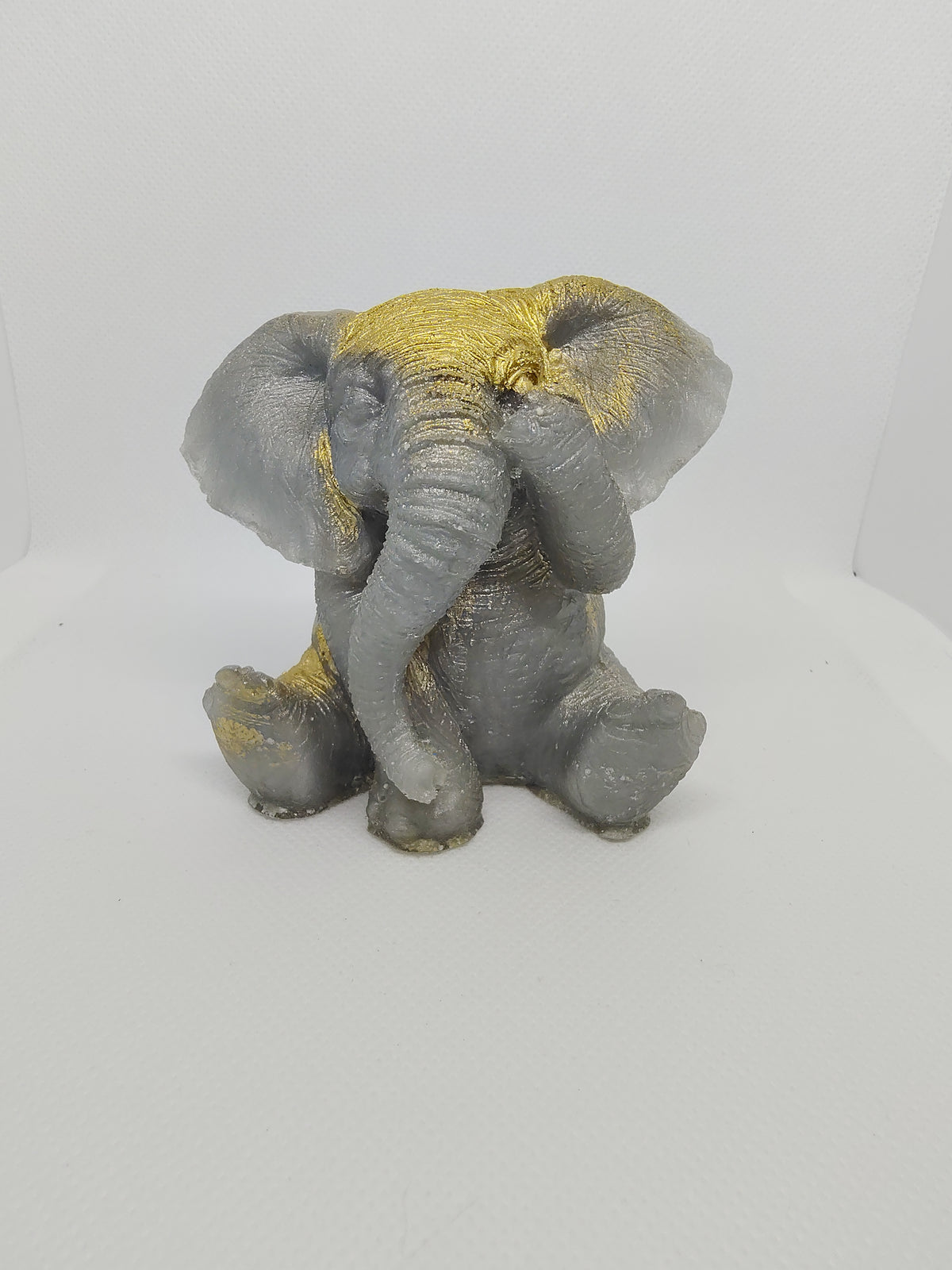 Éléphant en Résine Époxy – Figurine Décorative Artisanale