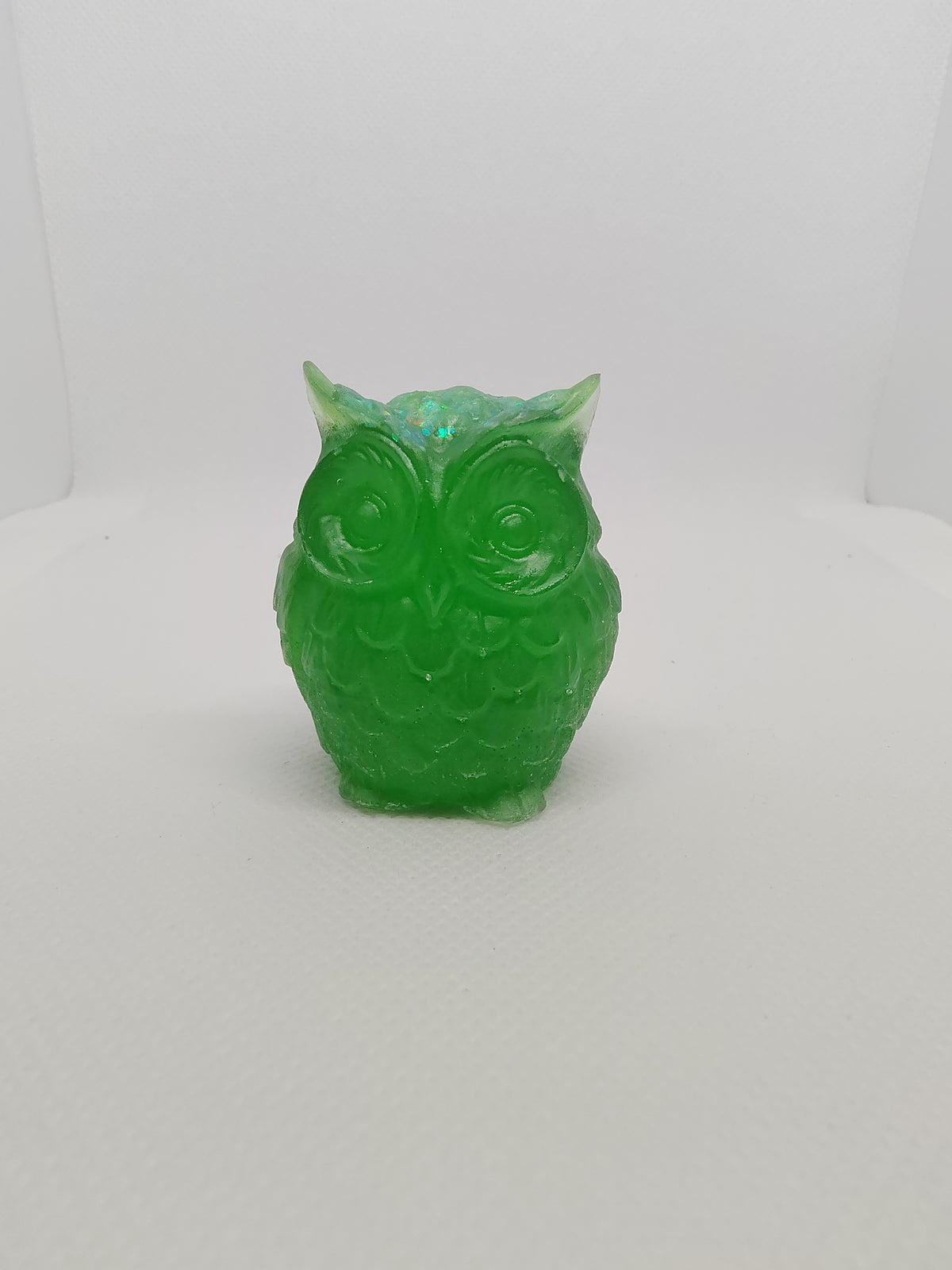 Hibou en Résine Époxy – Figurine Décorative Artisanale