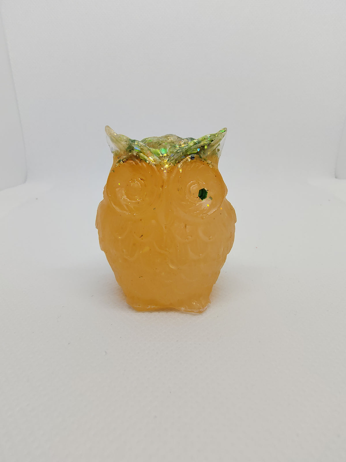 Hibou en Résine Époxy – Figurine Décorative Artisanale