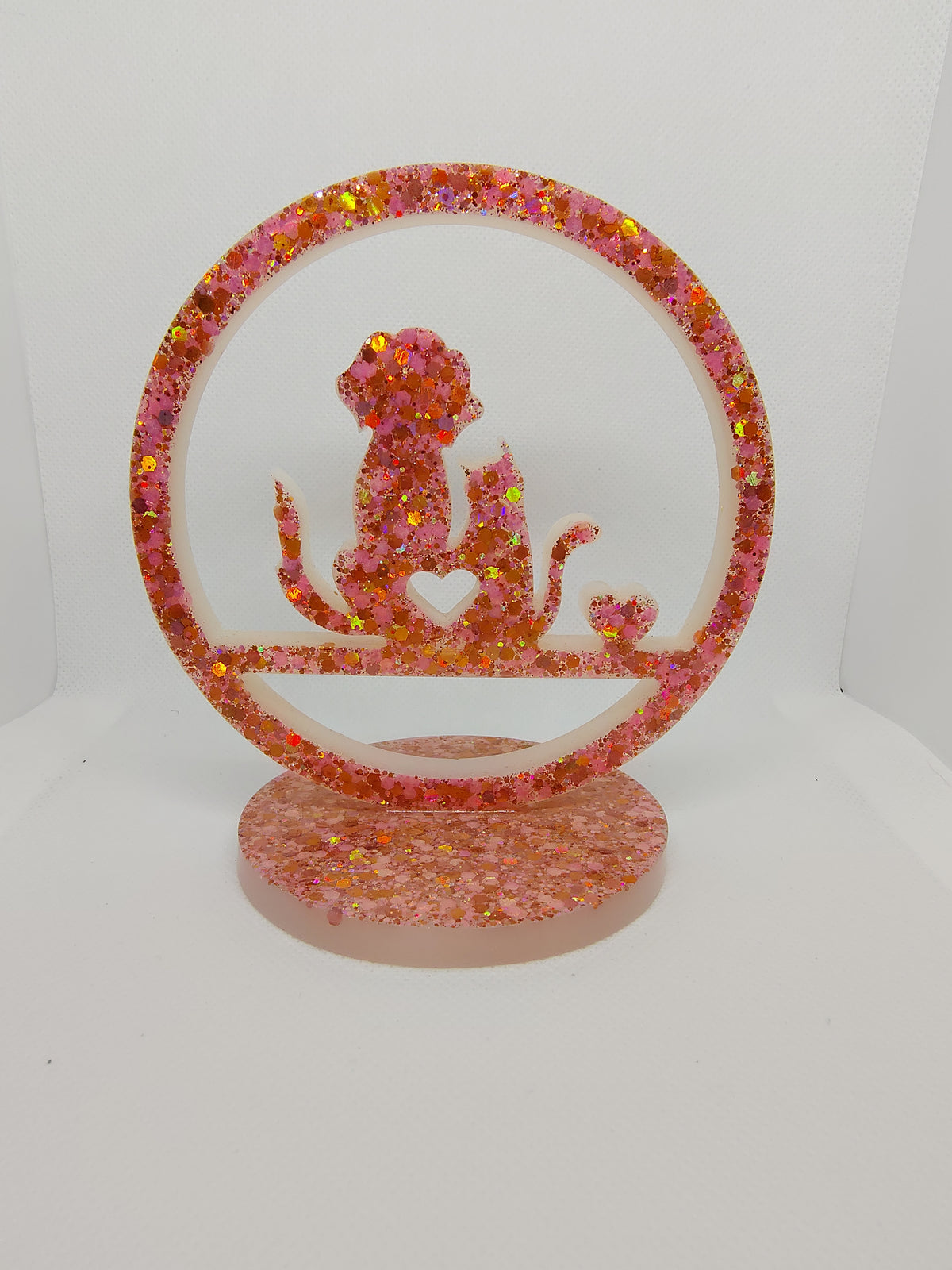 Chien et chat en Résine Époxy – Décoration Artisanale