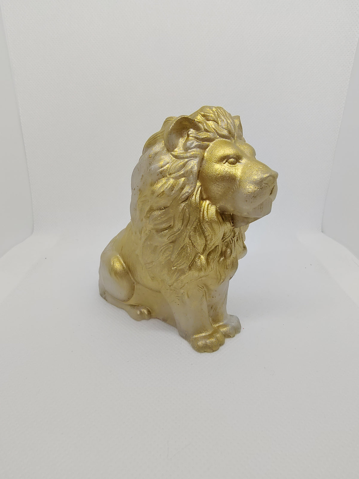 Lion en Résine Époxy – Figurine Décorative Artisanale