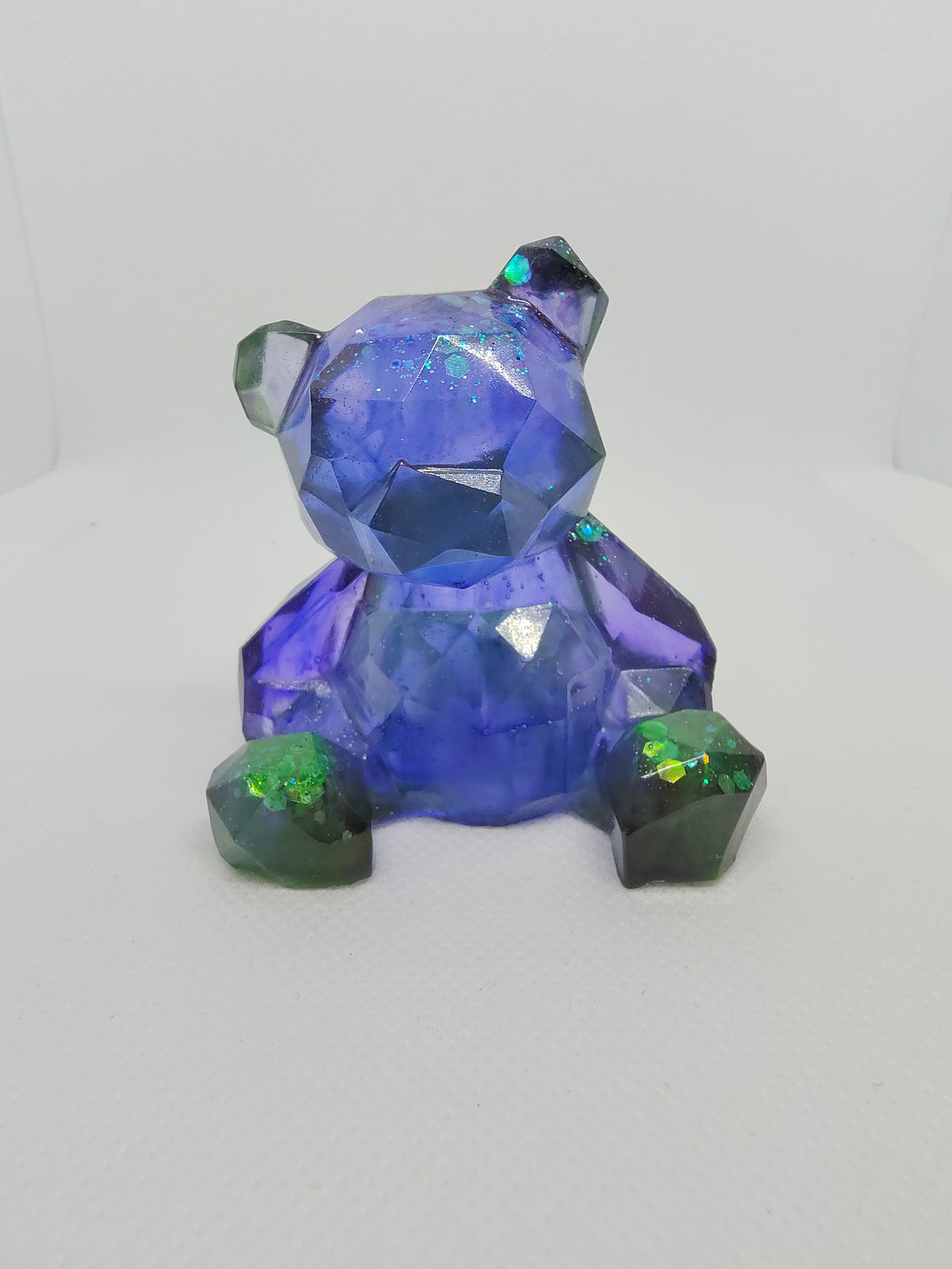 Ours en Résine Époxy – Figurine Décorative Artisanale
