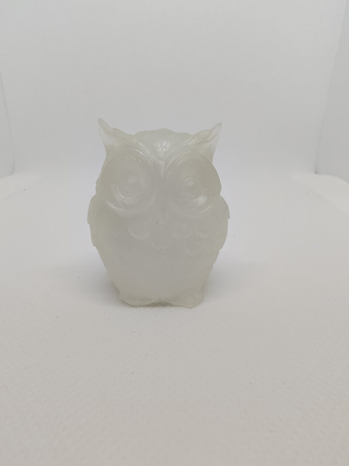 Hibou en Résine Époxy – Figurine Décorative Artisanale