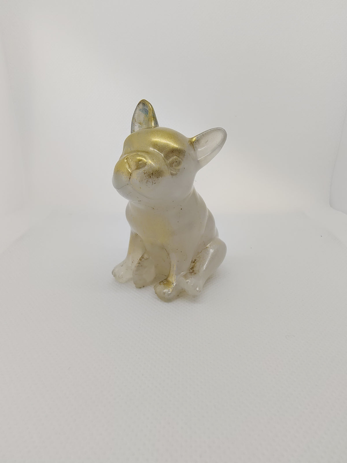 Bouledogue en Résine Époxy – Figurine Décorative Artisanale