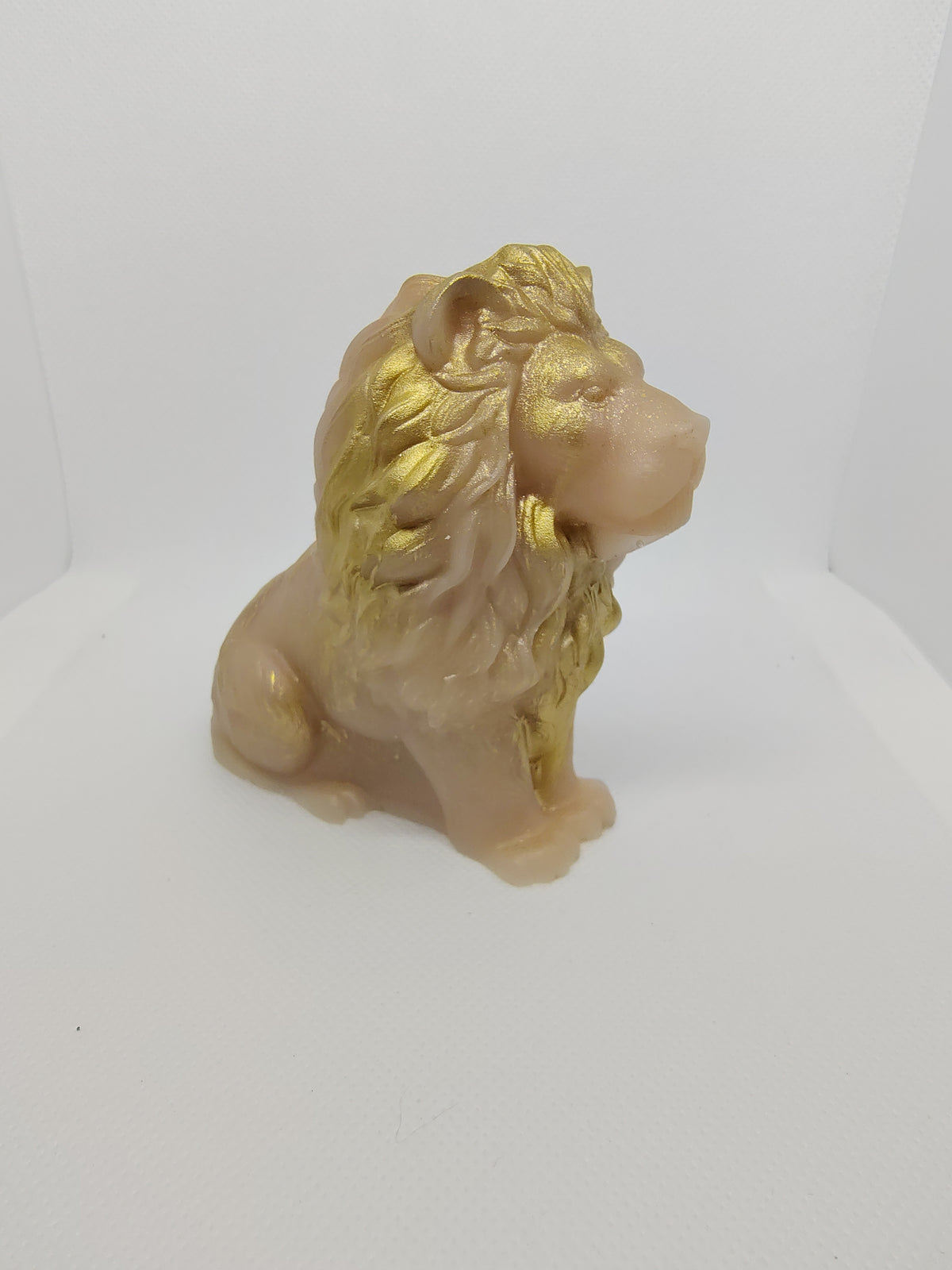 Lion en Résine Époxy – Figurine Décorative Artisanale